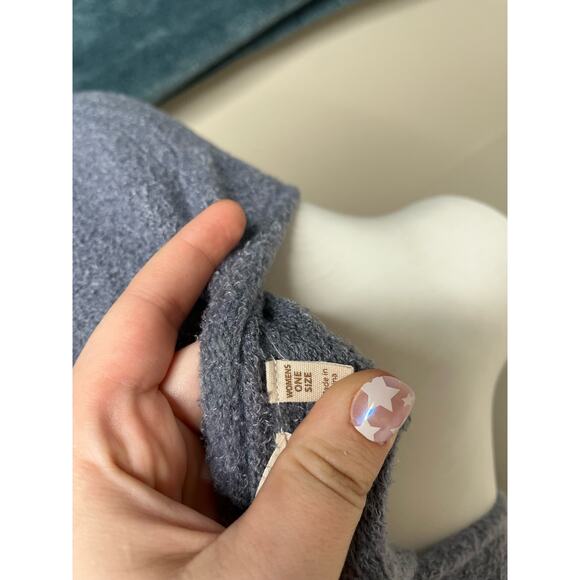 SOFT SURROUNDINGS Soft Drapey Coastal Blue Cardigan Size OS - Picture 11 of 12